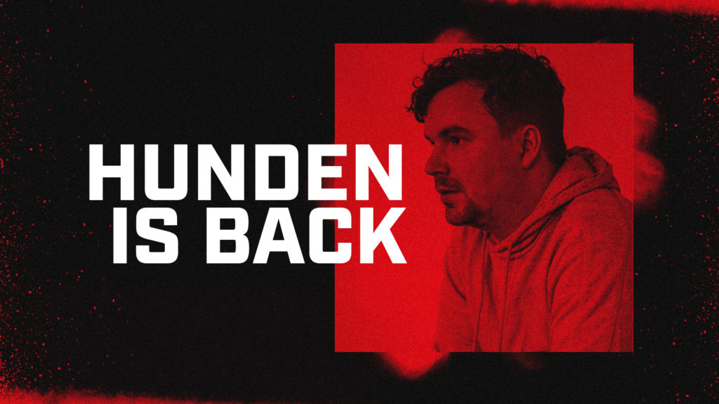 An image of Hunden with the text: Hunden is Back. 
