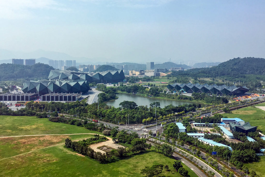A top view of the Shenzhen Universiade Sports Center (2017)