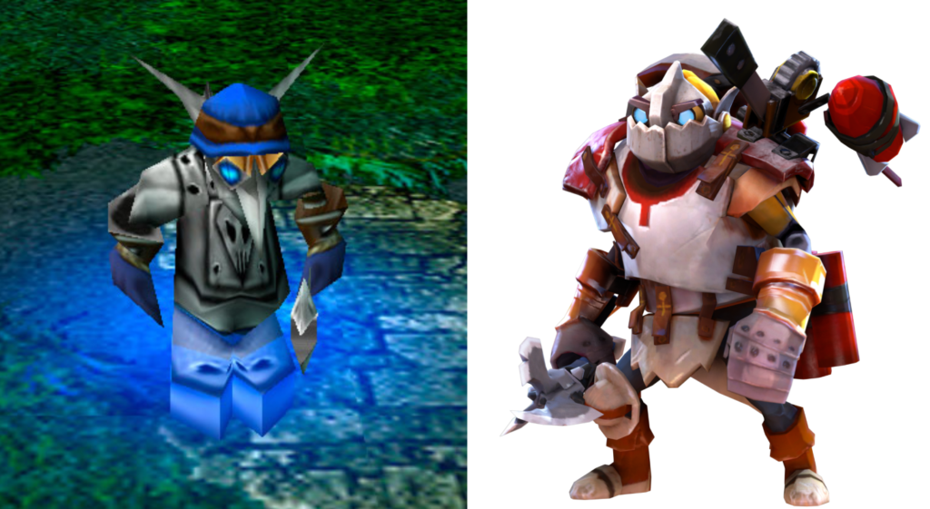 dota model evolutions clockwerk