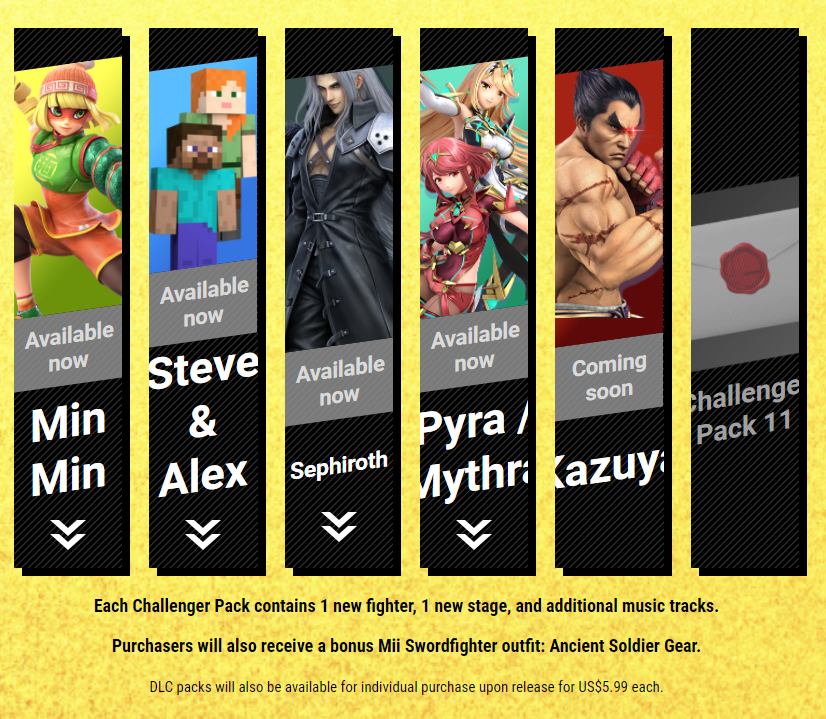 Smash Bros, Smash Bros Characters