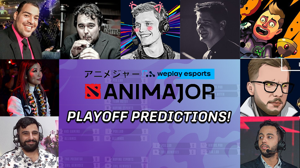 WePlay AniMajor playoff predictions by talent and community figures