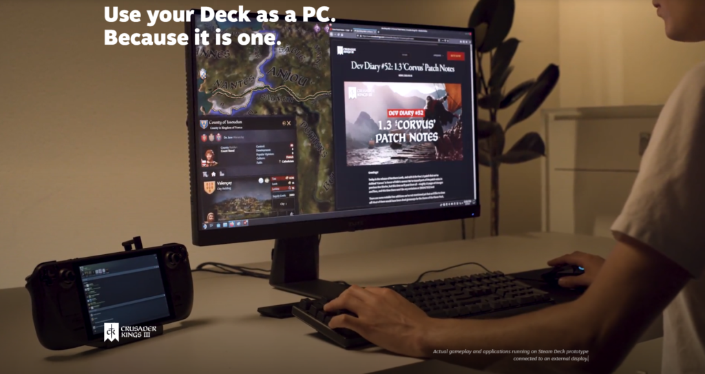 Steam-Deck als Desktop PC