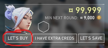 VALORANT economy guide "Let's buy"