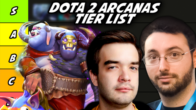 Juggernaut is WHAT Tier!? SUNSFan and SyndereN rank all 19 Dota 2 Arcanas