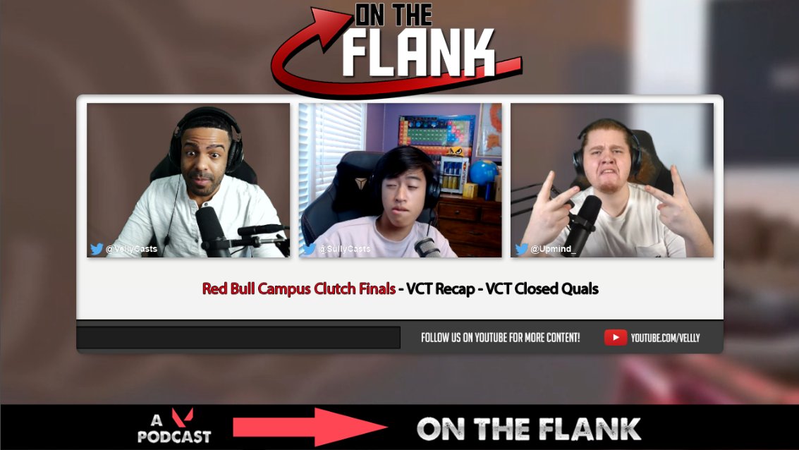 “Hot dudes talking hot topics” – New VALORANT podcast ‘On The Flank’ ft Velly, Upmind, and Sully
