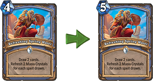 Hearthstone's Refreshing Spring Water (nerf edition)