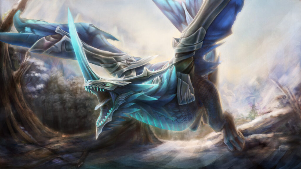 Winter Wyvern Portents of the Elder Myth Loading Screen