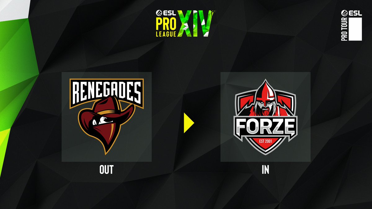 ForZe replaces Renegades for ESL Pro League Season 14