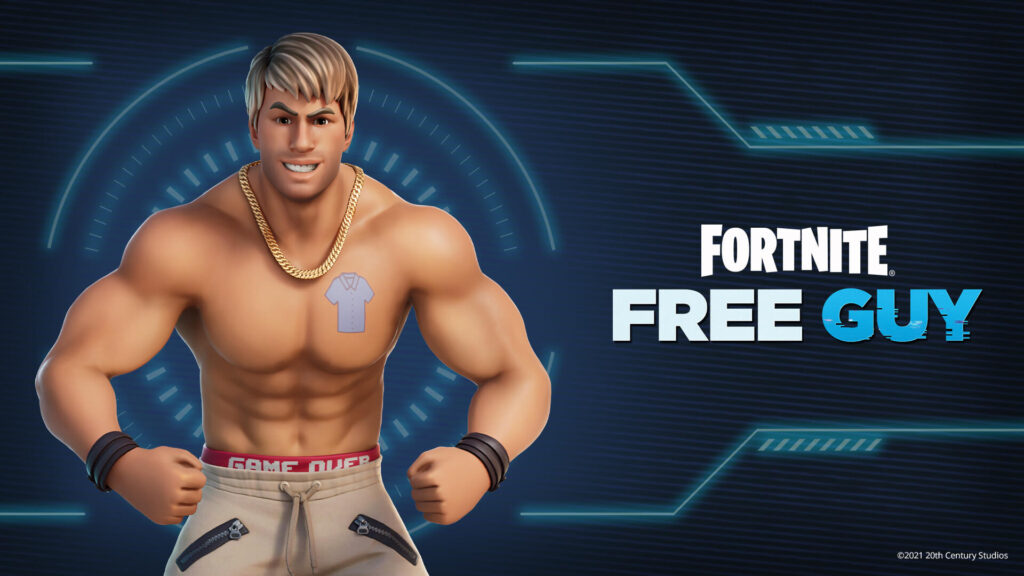Ryan Renolds arrives in Fortnite with Free Guy crossover