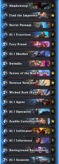 Find the Imposter Decklist