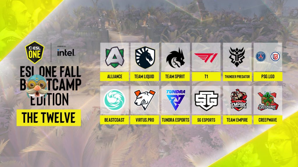 ESL One Fall 2021 Bootcamp Edition 12 Teams