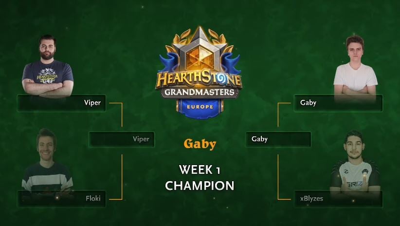 Hearthstone Grandmasters Top 4 for the European region - Image by Blizzard