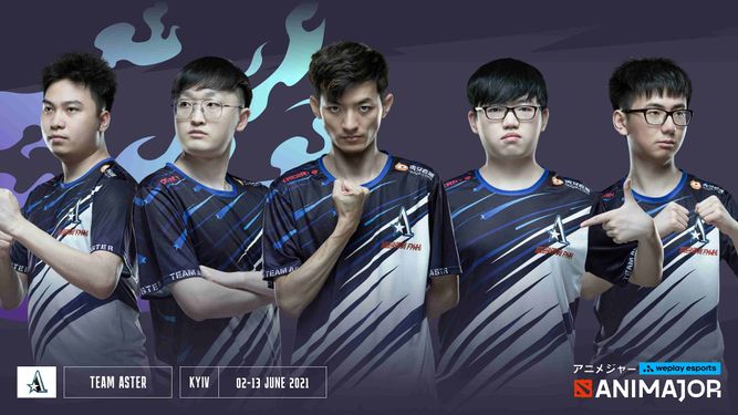 Team Aster at the WePlay Animajor.