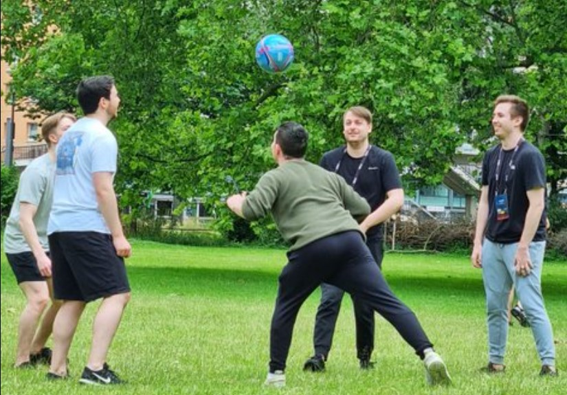 Renegades players playing ball at IEM cologne. 