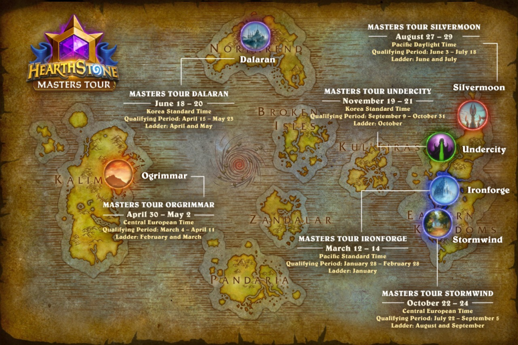  Hearthstone Masters Tour Roadmap