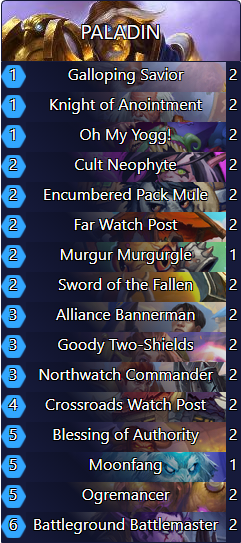 Secret Midrange Paladin