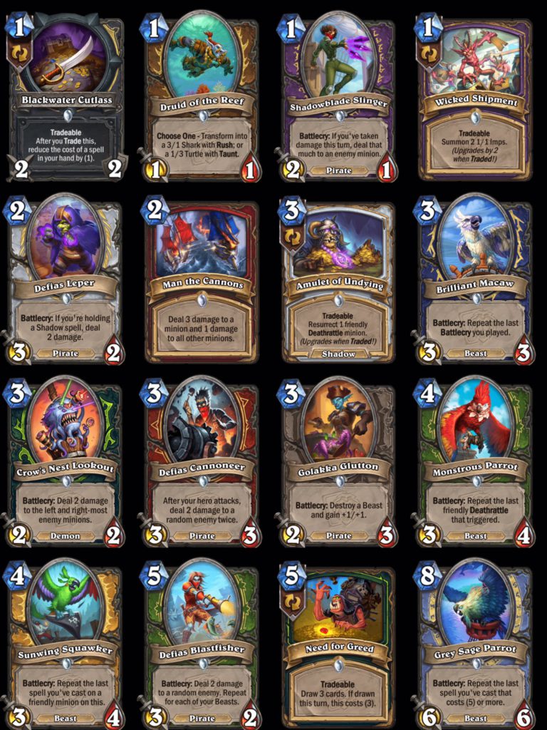 Deadmines Miniset reveled cards - By @Ben_Hearthstone