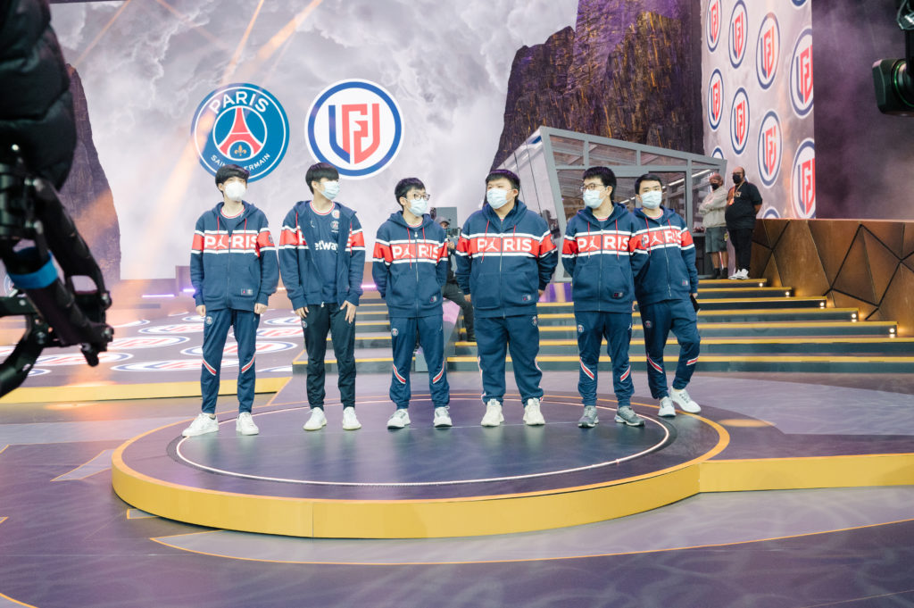 PSG.LGD team at TI10. They lost to Team Spirit in the Grand Finals. Ame, NothingToSay, XinQ, Faith_bian and Y'.