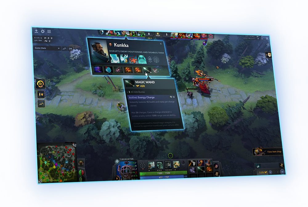 The Twitch Tooltip that allows fans to hover their mouse over an ability to read its in-game tooltip description.