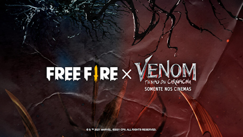 Free Fire x Venom: Tempo de Carnificina trará recompensas temáticas gratuitas