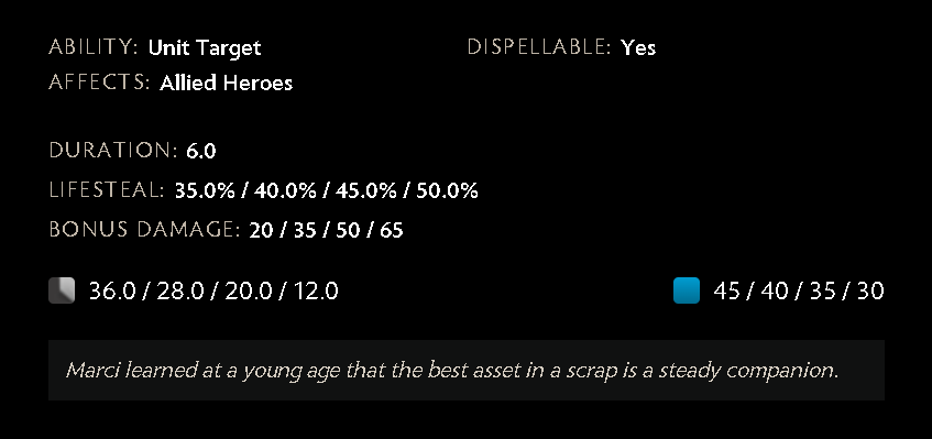 Marci's Sidekick Abilitiy