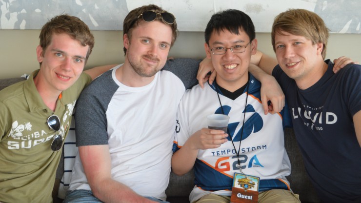 Trump Hearthstone with Thijs, Forsen, and Savjz after joining Tempo Storm - Image by Tempo Storm
