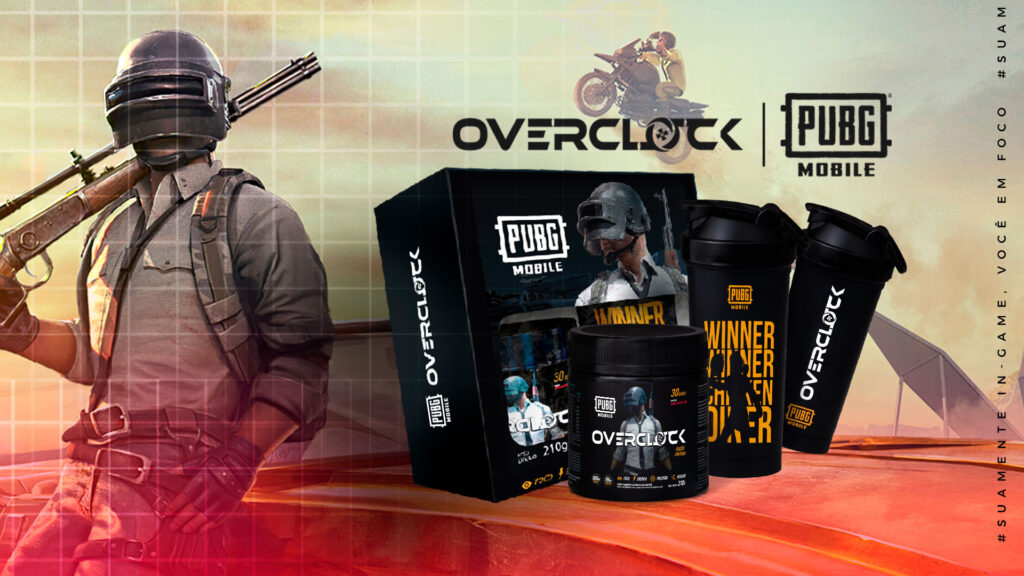 Overclock lança no Brasil bebida em parceria com PUBG Mobile