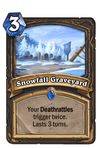 Snowfall Graveyard Alterac Valley Rare card reveal Hearthstone