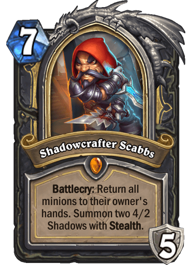 Shadowcrater Scabbs Alterac Valley legendary card reveal Hearthstone