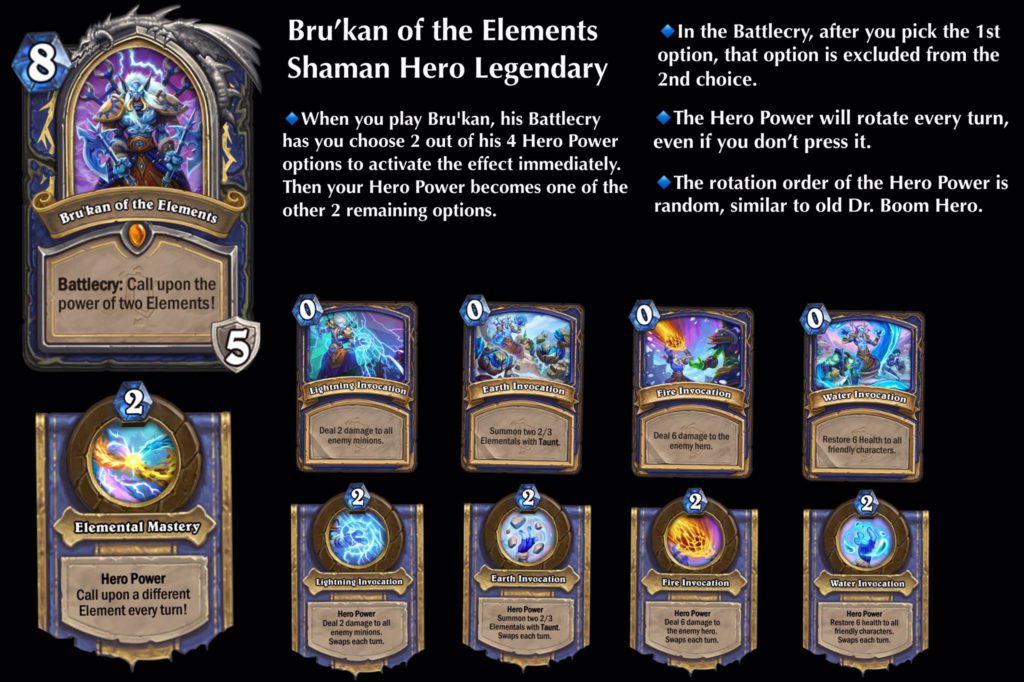 Bru’kan of the Elements Alterac Valley legendary card reveal Hearthstone