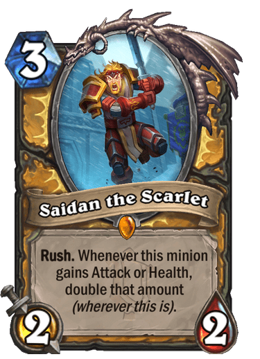 Saidan the Scarlet Alterac Valley legendary card reveal Hearthstone