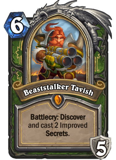 Beaststalker Tavish Alterac Valley's Hero Card reveled