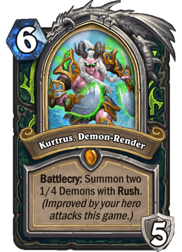 Kurtrus, Demon-Render Alterac Valley's Hero Card reveled 