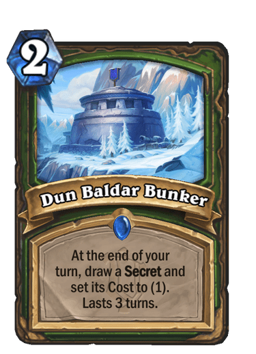Dun Baldar Bunker Alterac Valley Rare card reveal Hearthstone