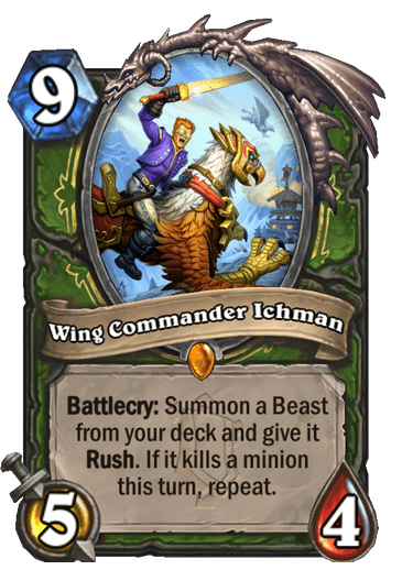 Wing Commander Ichman Alterac Valley card reveal Hearthstone