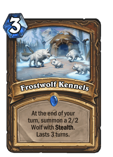 Frostwolf Kennels Alterac Valley Rare card reveal Hearthstone