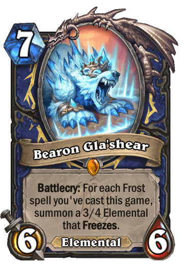 Baron Gla'shear Alterac Valley card reveal Hearthstone