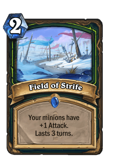 Field of Strife Alterac Valley Rare card reveal Hearthstone
