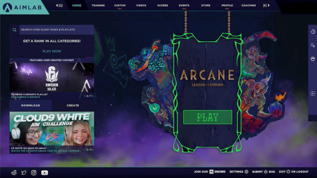 Aim Lab Arcane new mode