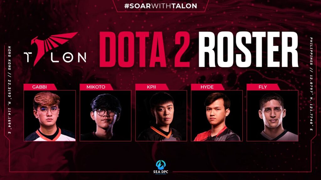 Talon Esports enters Dota 2 with star roster Including Gabbi, Fly