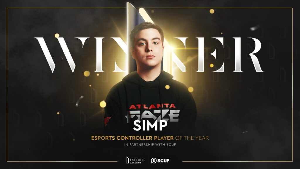 Simp won the Esports Controller Player of the Year at the 2021 Esports Awards