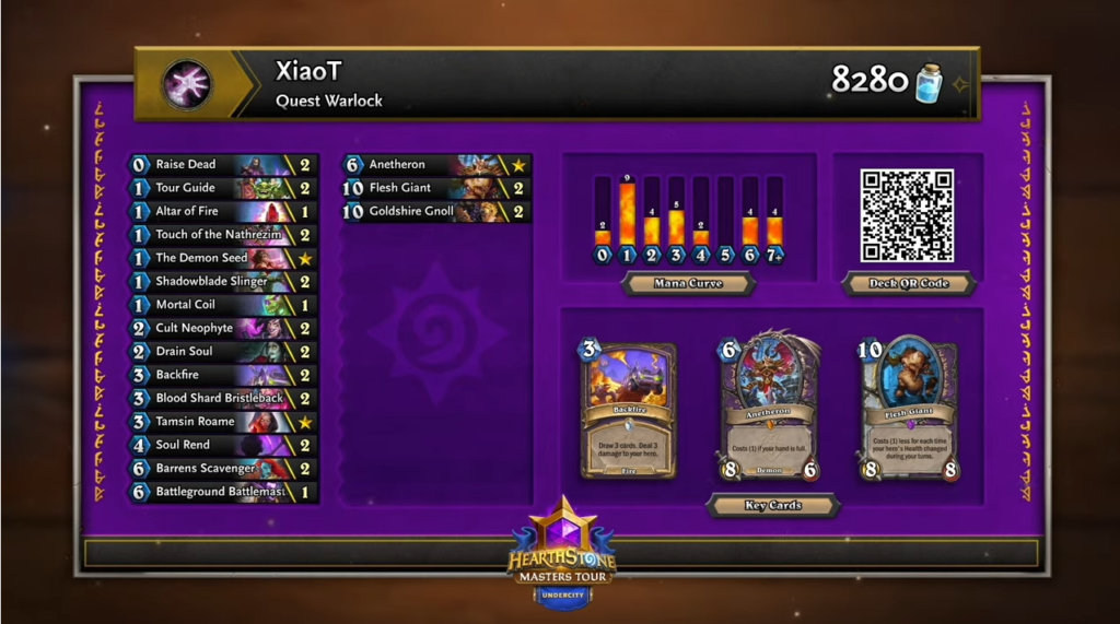 XiaoT's Quest Warlock deck
