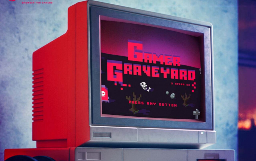 Cemitério Gamer: Opera GX lança Gamer Graveyard