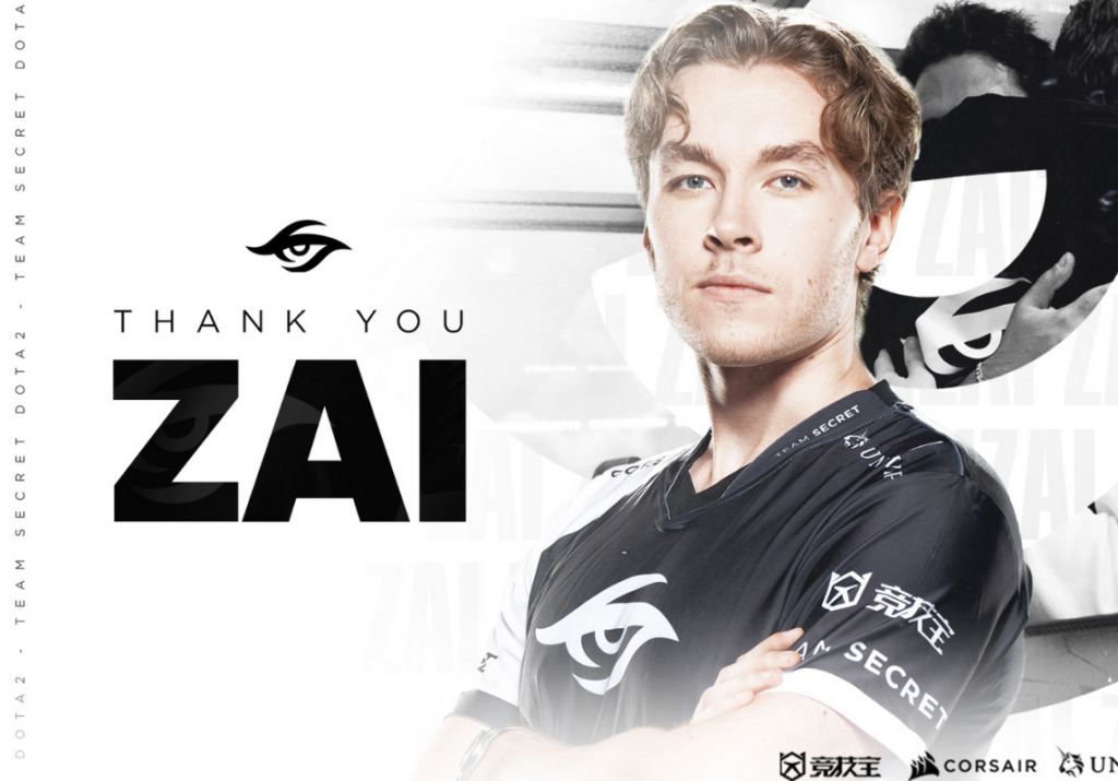 Zai departs Team Secret after 3 years and joins Team Liquid