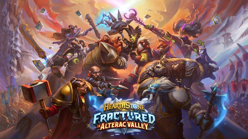 Fractured in Alterac Valley key art from Hearthstone's latest expansion