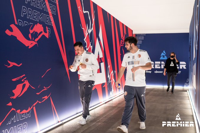 BLAST Premier World Finals Vitality CS: GO roster walking out.