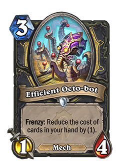 Efficient Octo-bot nerfed in the Hearthstone 22.0.2 Patch
