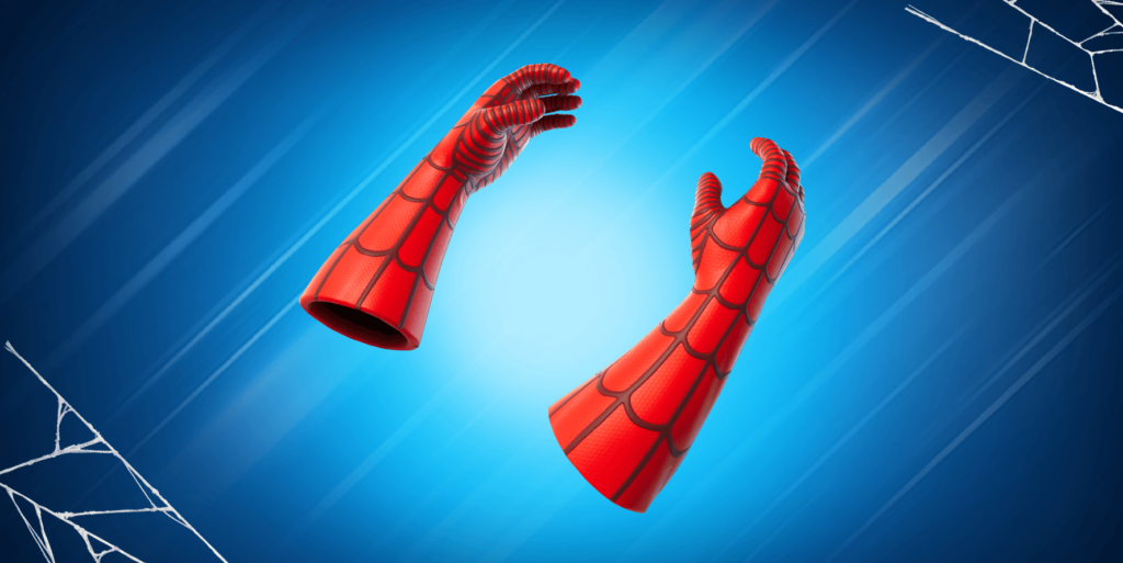 Web-shooters in Fortnite.