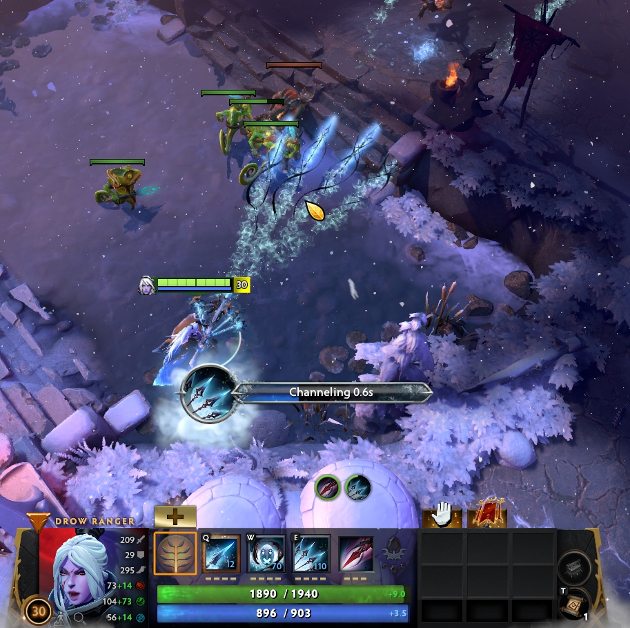 Drow Arcana arrows. Aghanim's Labyrinth SArcana