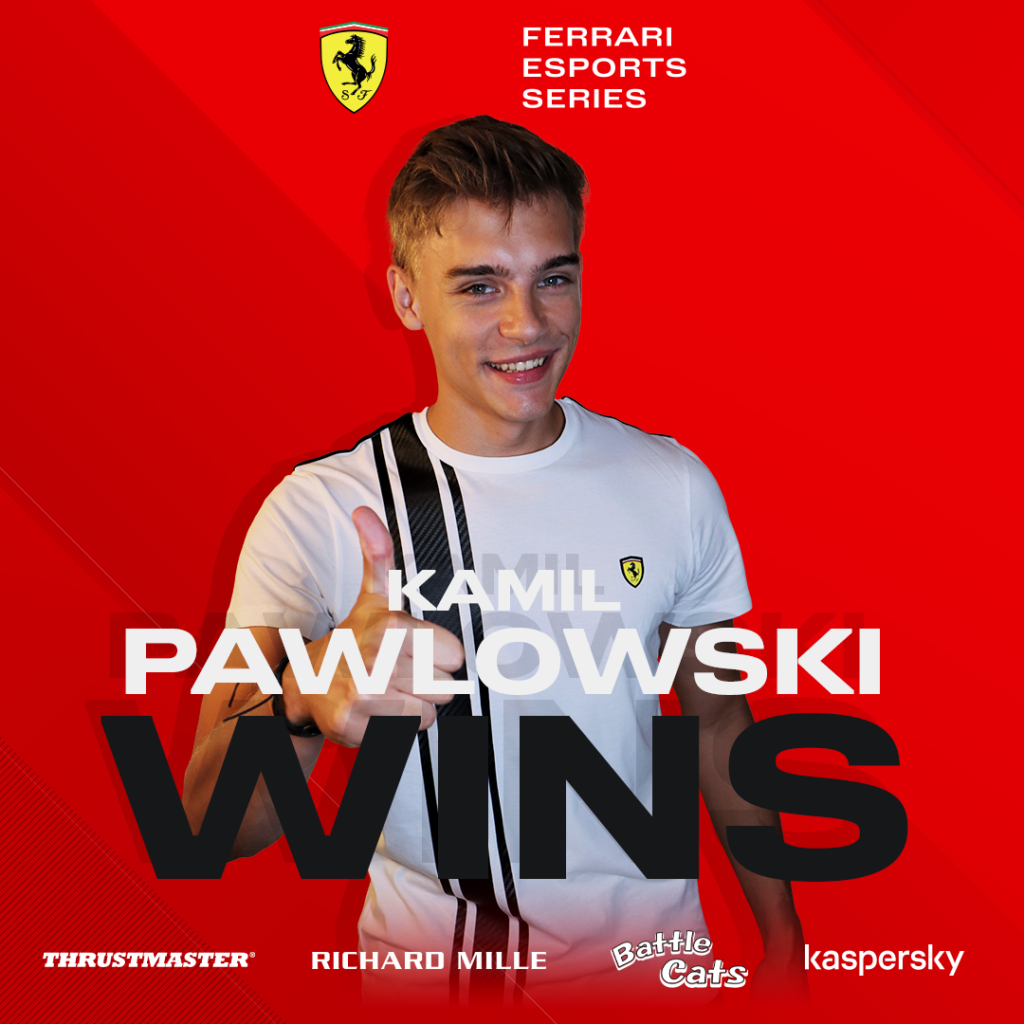 Polish Sim racer, Kamil Pawlowski wins Ferrari Esports Series 2021